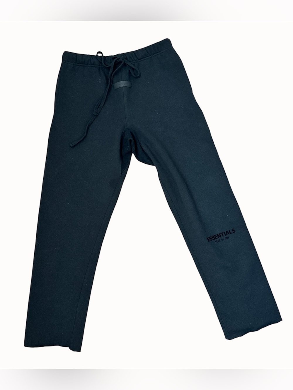 Essentials fear of God stretch Limo uncuffed black Joggers sweatpants Unisex S.